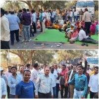 तीन करोड़ से अधिक बकाया भुगतान को लेकर किसानों का उग्र प्रदर्शन, ट्रैक्टर रैली के दौरान आधे घंटे चक्काजाम