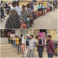 रसोई गैस की किल्लत से जूझ रहा महासमुंद, सुबह से एजेंसियों पर कतार — होम डिलिवरी चार्ज पर भी उठे सवाल