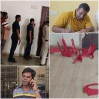 महासमुंद कांग्रेस कार्यालय में हंगामा: प्रेस कॉन्फ्रेंस के बाद कांग्रेसी आपस में भिड़े, मारपीट और तोड़फोड़