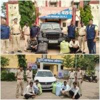 महासमुंद में गांजा तस्करों पर कार्यवाही, तीन अलग-अलग थानाक्षेत्र में तीन अलग-अलग प्रकरणो में 246.25 किलो गांजा के साथ 10 आरोपी गिरफ्तार , जिसमे एक नाबालिग